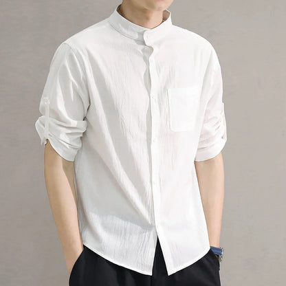 Relaxed Linen Button Up Shirt