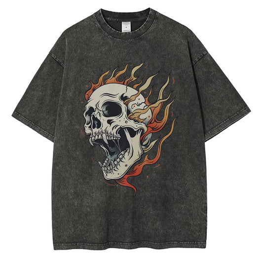 Vintage Inferno Skull Tee
