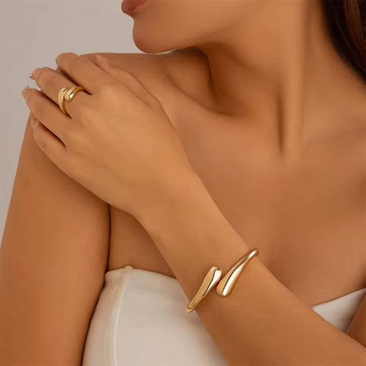 Waveform Ring & Bangle Set